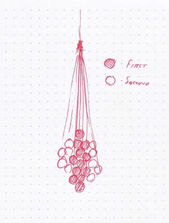 LUCEPLAN lampe à suspension STOCHASTIC avec 48 éléments D87 2700K