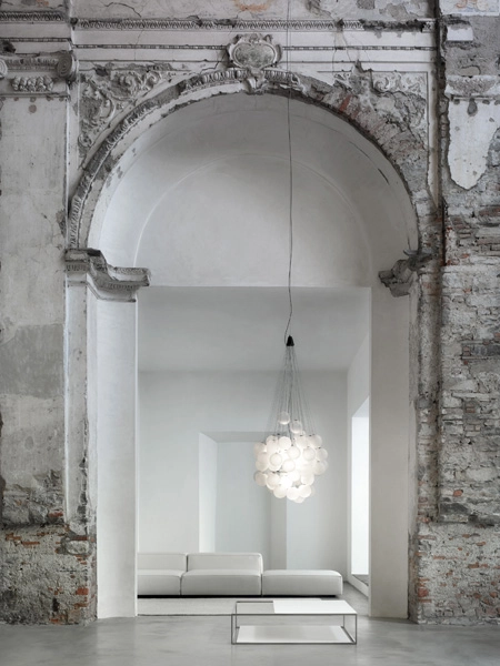 LUCEPLAN lampe à suspension STOCHASTIC avec 48 éléments D87 2700K