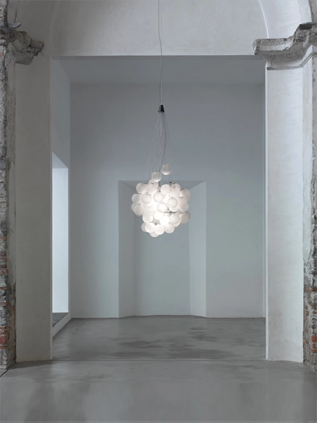 LUCEPLAN lampe à suspension STOCHASTIC avec 48 éléments D87 2700K