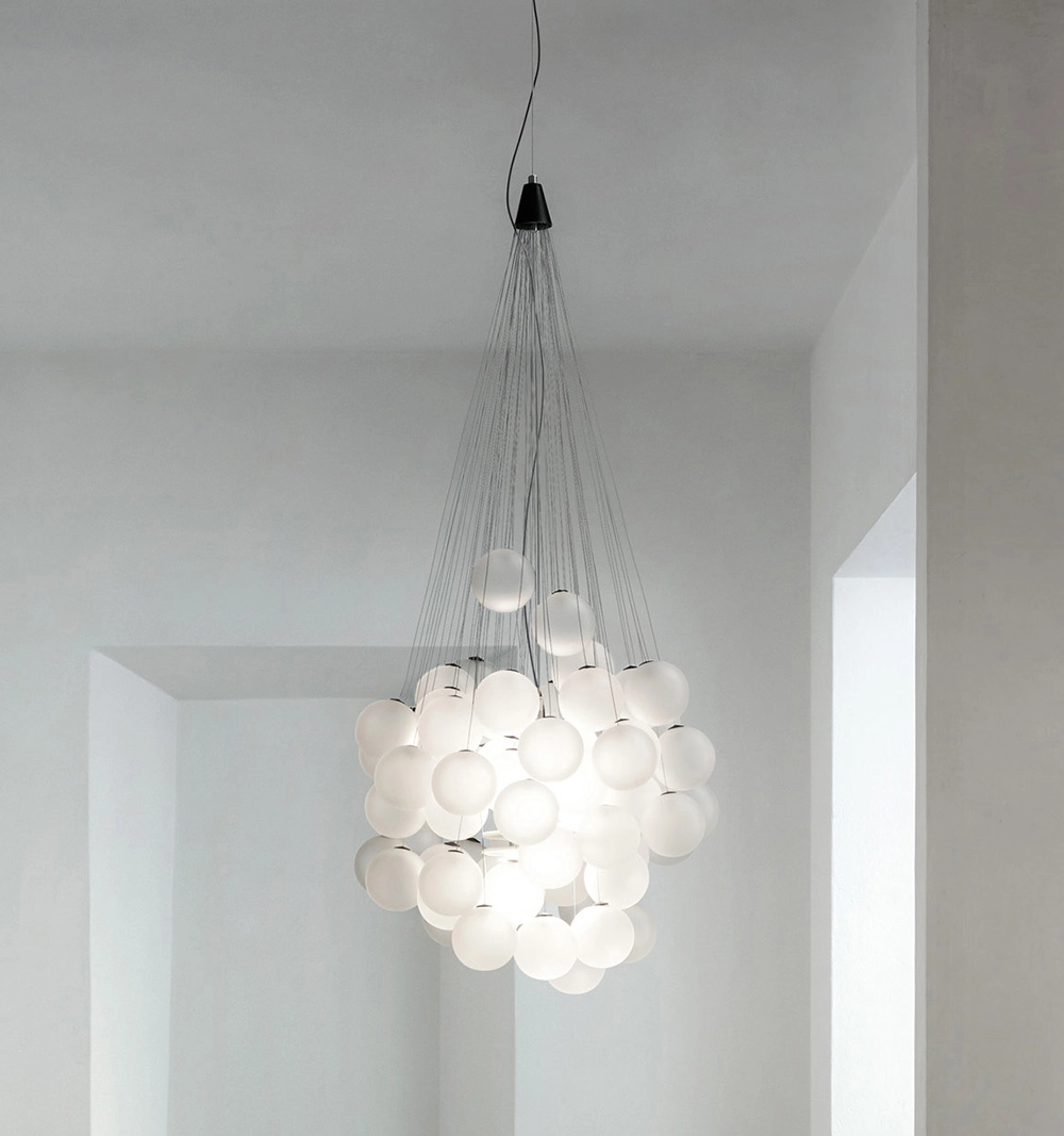 LUCEPLAN lampe à suspension STOCHASTIC avec 48 éléments D87 2700K