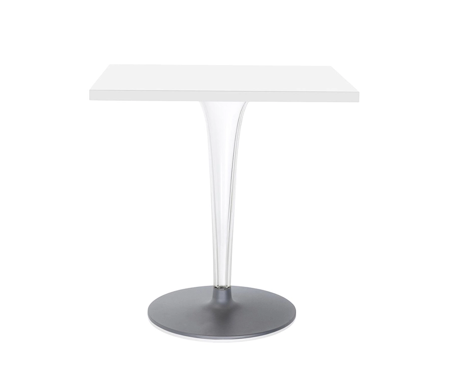 KARTELL table basse TOPTOP plateau carré et pied et base ronds