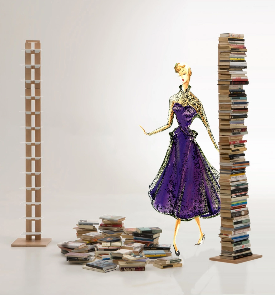 LE ZIE DI MILANO bibliothèque verticale ZIA ORTENSIA