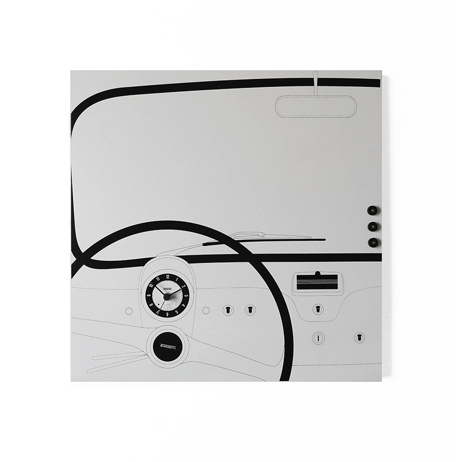 dESIGNoBJECT horloge murale CINQUINO CLOCK ORGANIZER