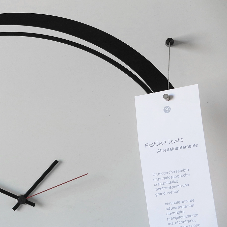 dESIGNoBJECT horloge murale S-ENSO CLOCK