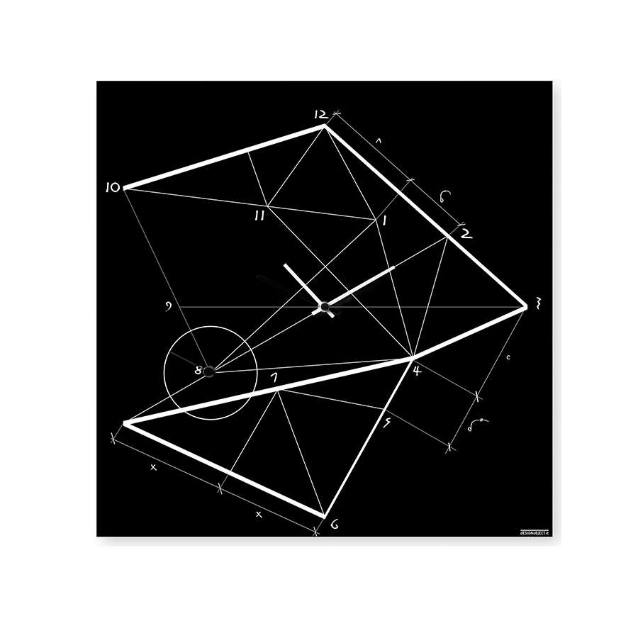 dESIGNoBJECT horloge murale TIME LINE