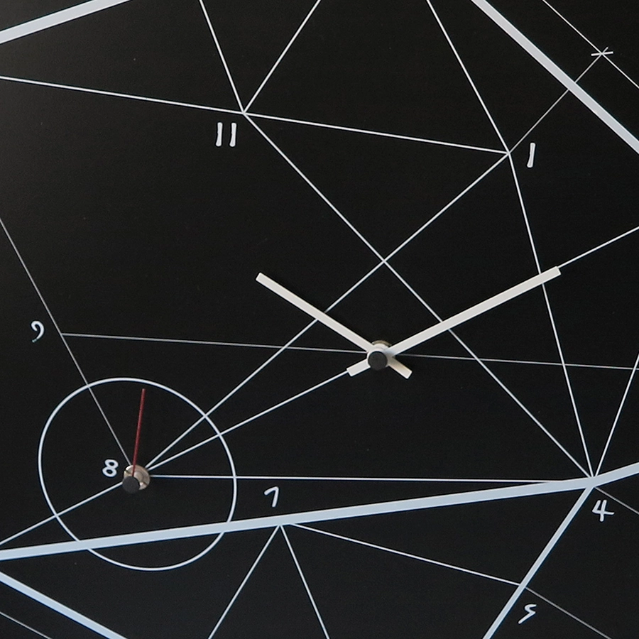 dESIGNoBJECT horloge murale TIME LINE