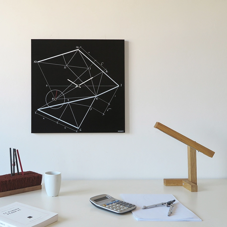 dESIGNoBJECT horloge murale TIME LINE