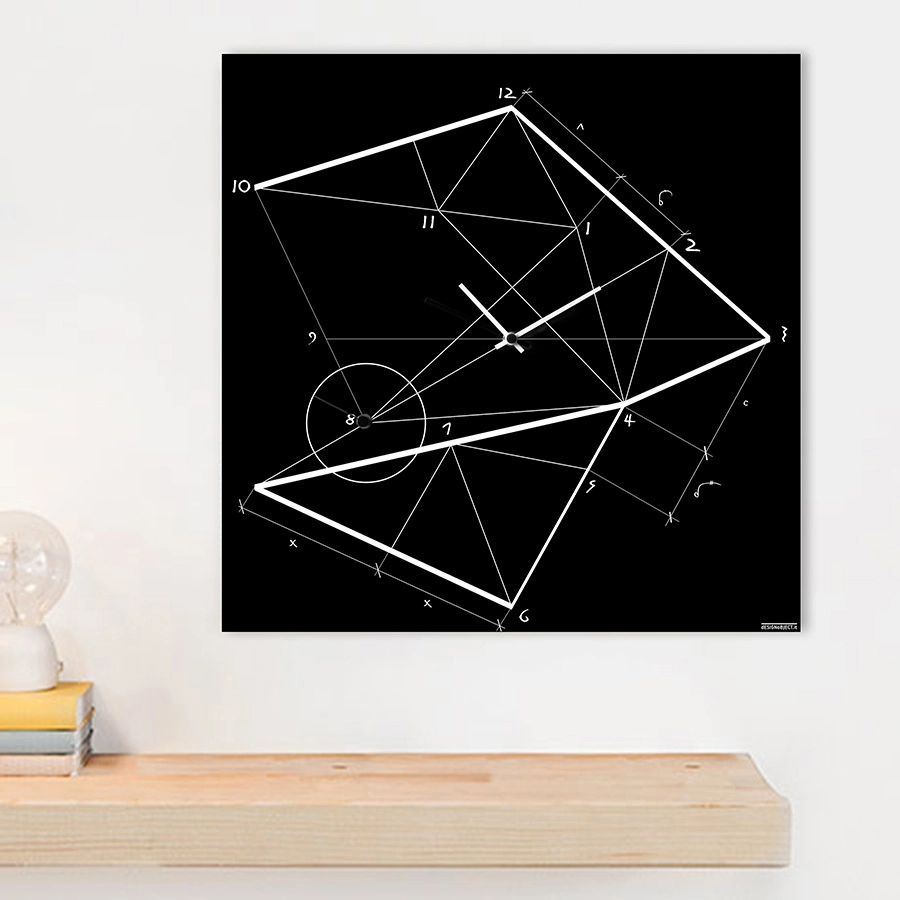 dESIGNoBJECT horloge murale TIME LINE