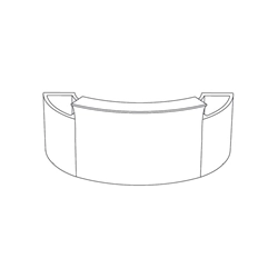 SLIDE composition de comptoirs lumineux BAR 1