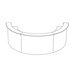 SLIDE composition de comptoirs lumineux BAR 4