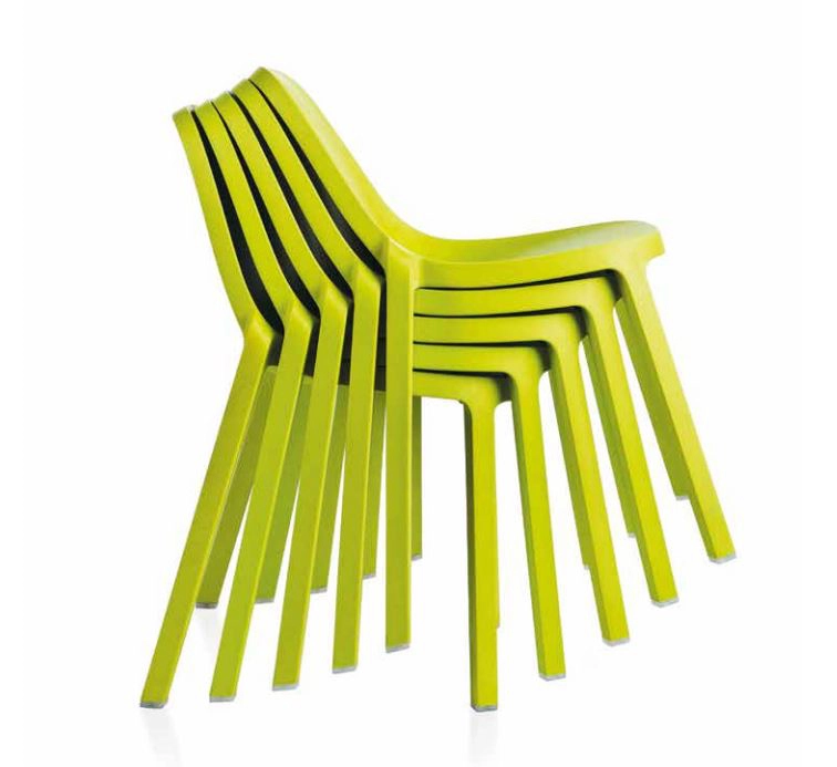 EMECO BROOM STACKING CHAIR set de 2 chaises sans accoudoirs