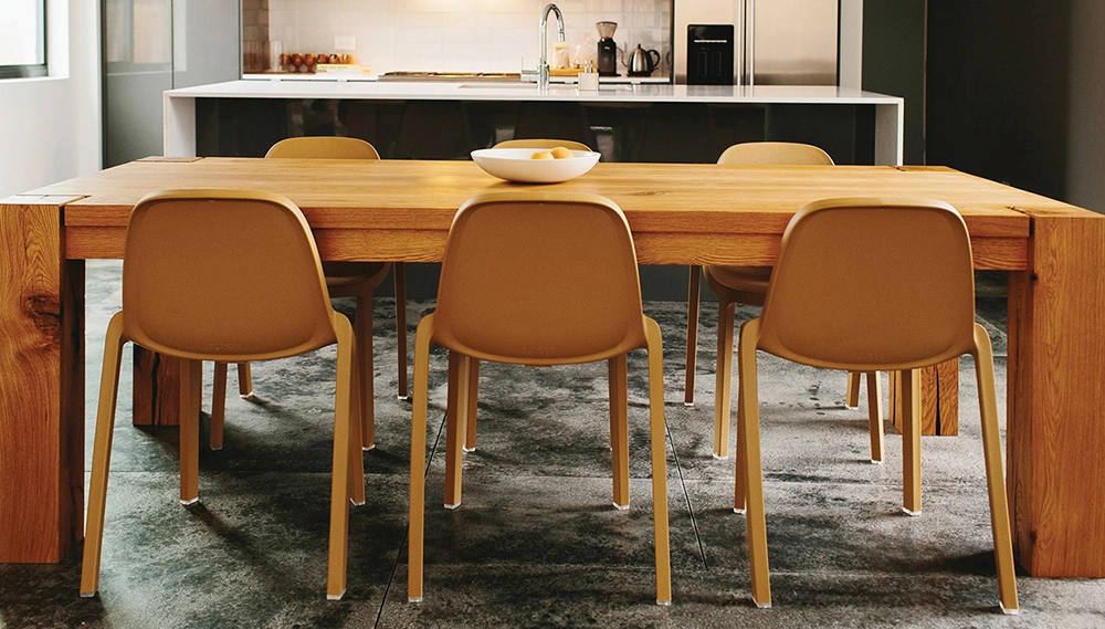 EMECO BROOM STACKING CHAIR set de 2 chaises sans accoudoirs