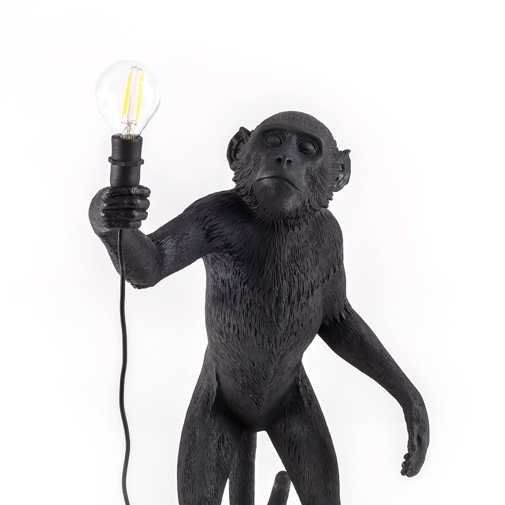 SELETTI lampadaire MONKEY LAMP à LED BLACK EDITION