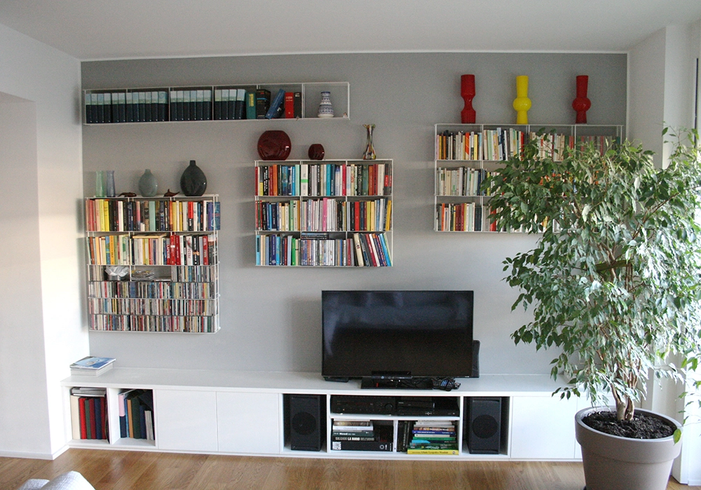 KRIPTONITE bibliothèque murale KROSSING 133 x H 100 cm