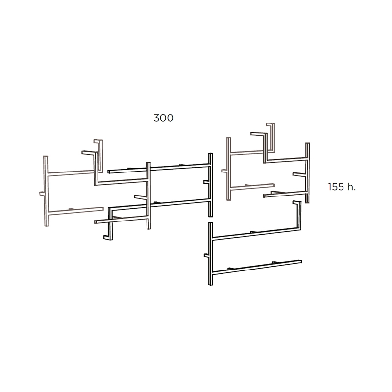 MOGG bibliothèque murale ANTOLOGIA COMPOSITION 5