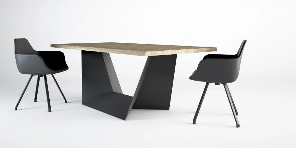ALMA DESIGN table avec la base noire CLINT