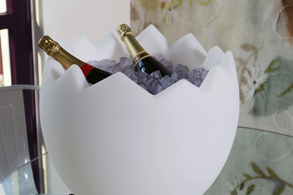 SLIDE porte-bouteilles / vase lumineux KALIMERA à LED RGB