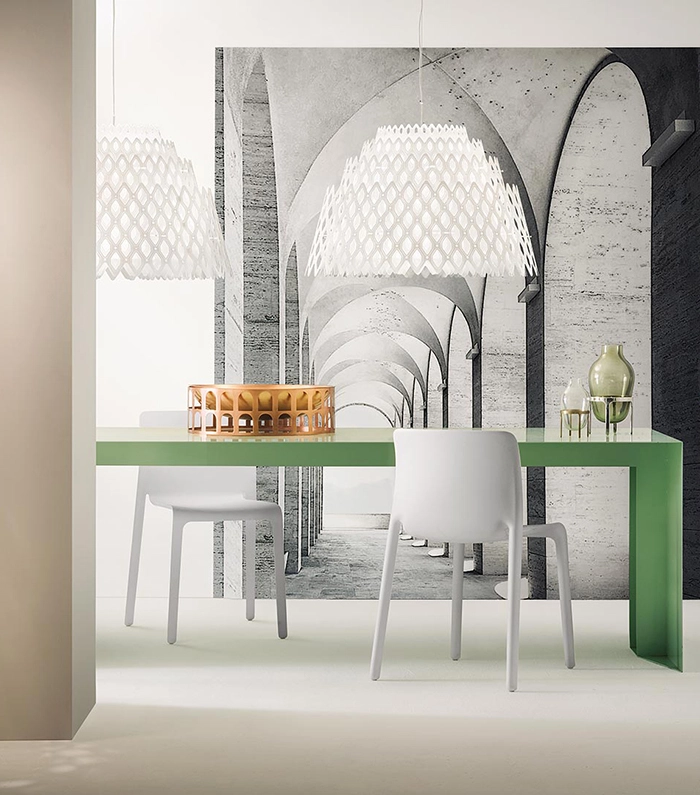 SLAMP lampe à suspension HALF CHARLOTTE