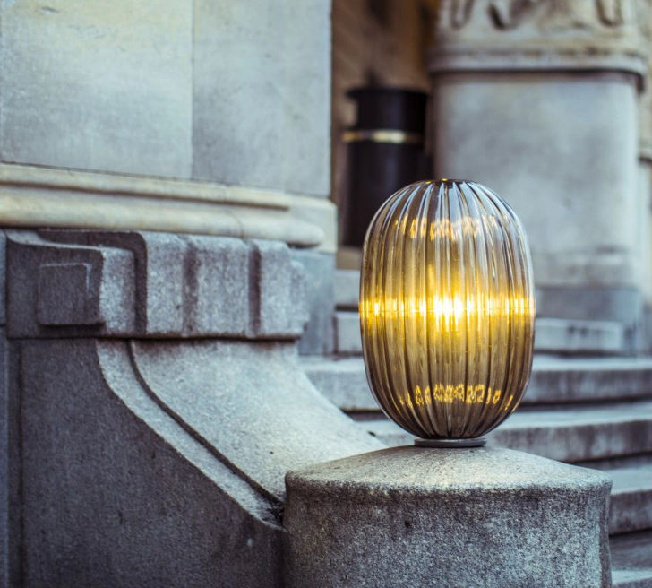 FOSCARINI lampe de table PLASS MEDIA ON/OFF