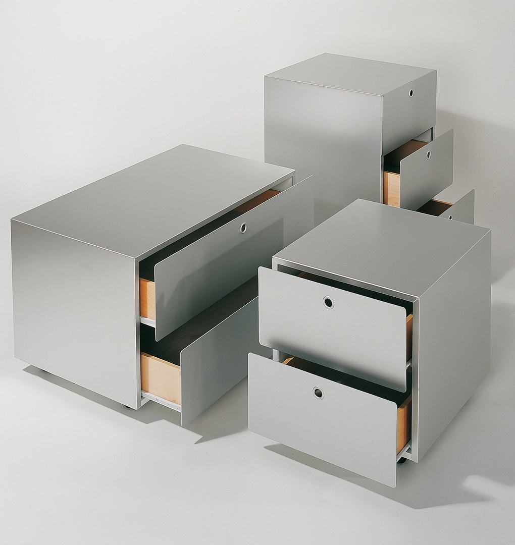 KRIPTONITE meuble à tiroirs sur roulettes 2 tiroirs L 60 cm