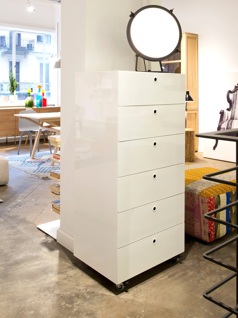 KRIPTONITE meuble à tiroirs sur roulettes 2 tiroirs L 60 cm