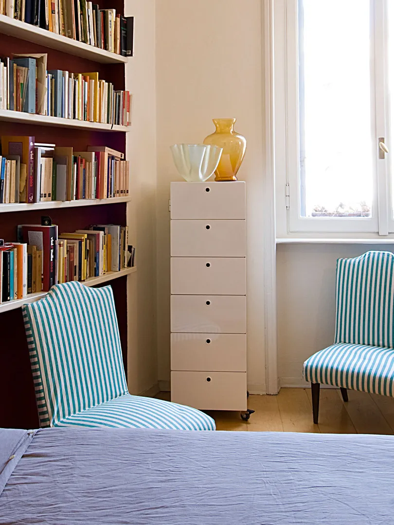 KRIPTONITE meuble à tiroirs sur roulettes 2 tiroirs L 60 cm