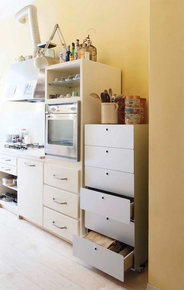 KRIPTONITE meuble à tiroirs sur roulettes 2 tiroirs L 60 cm