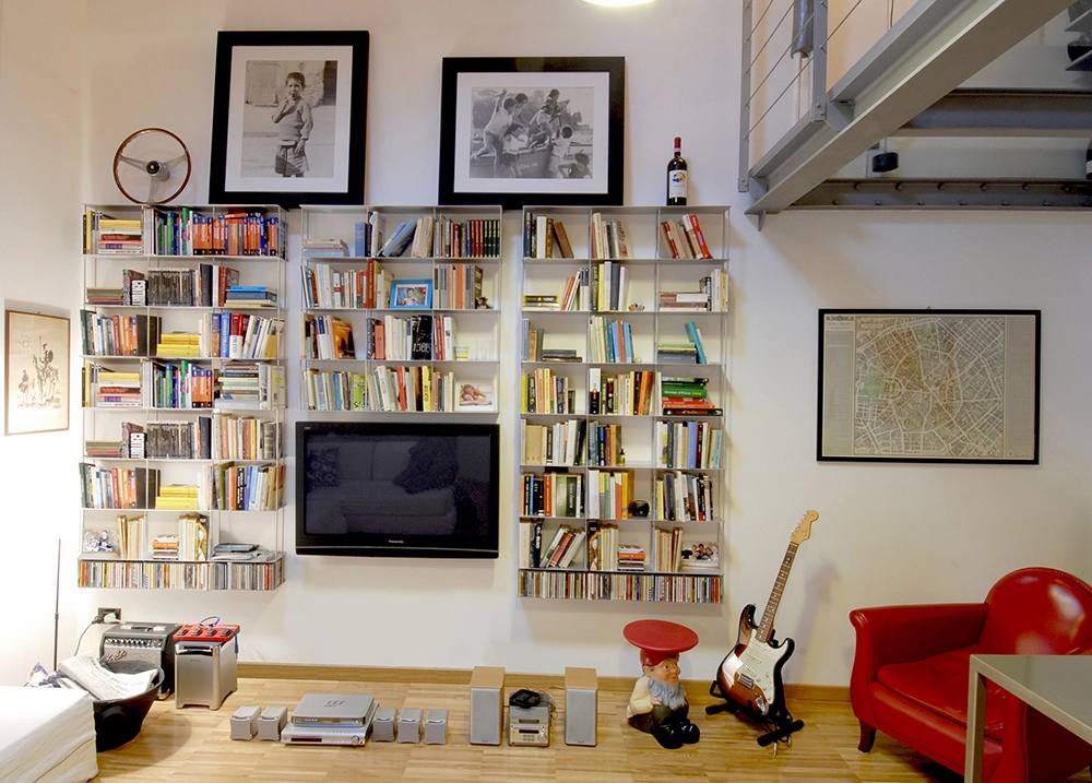 KRIPTONITE bibliothèque murale KROSSING 200 x H 100 cm