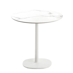 KARTELL table MULTIPLO avec plateau rond Ø 78 cm et petite base carrée