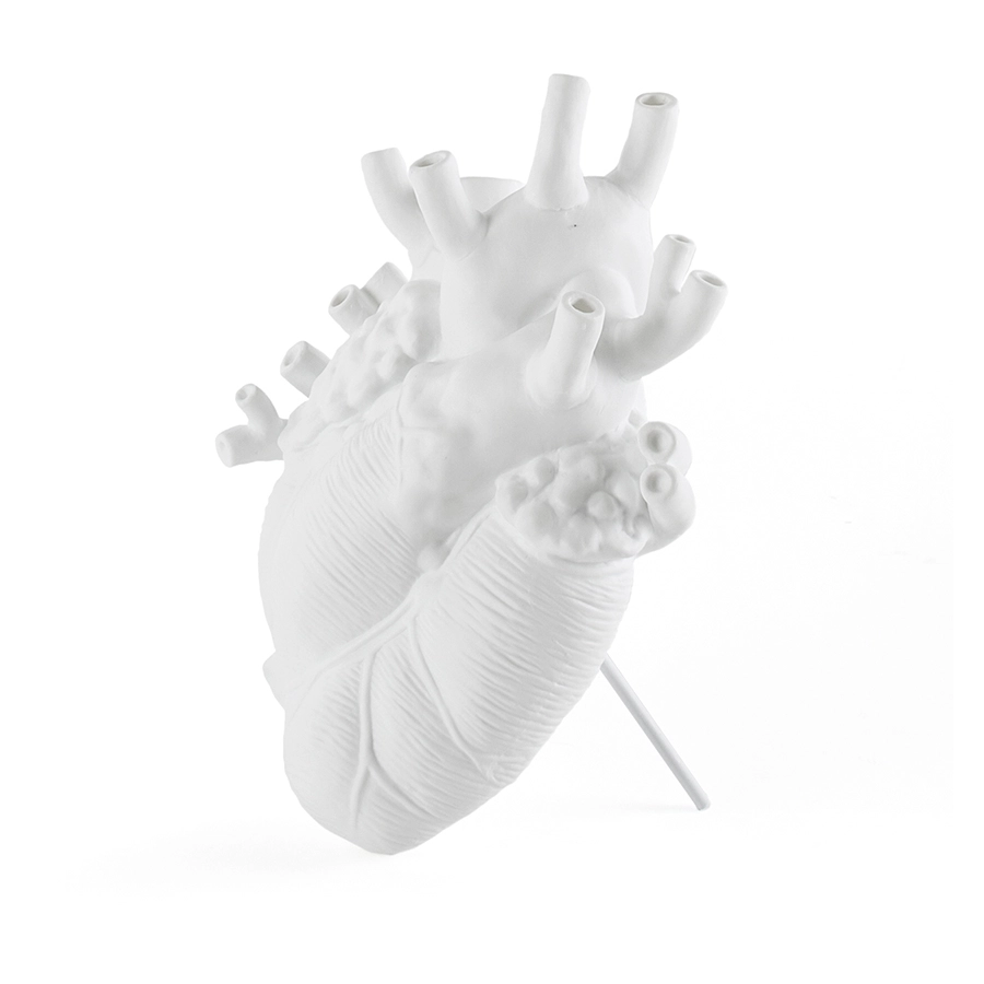 SELETTI vase en forme de coeur LOVE IN BLOOM