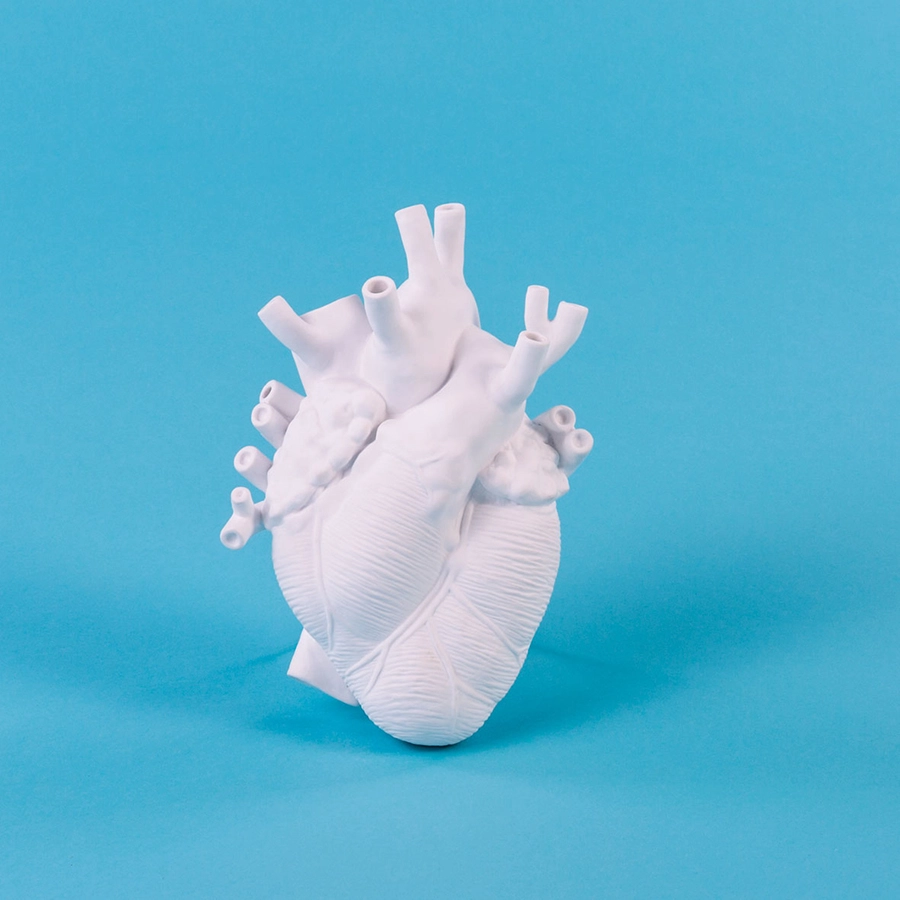 SELETTI vase en forme de coeur LOVE IN BLOOM