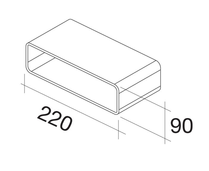 FALMEC raccord rectangulaire FALMEC KACL.356