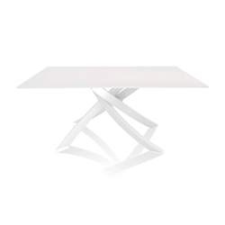 BONTEMPI table avec structure blanche ARTISTICO 20.13 160x90 cm