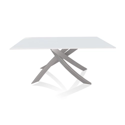 BONTEMPI table avec structure gris clair ARTISTICO 20.13 160x90 cm