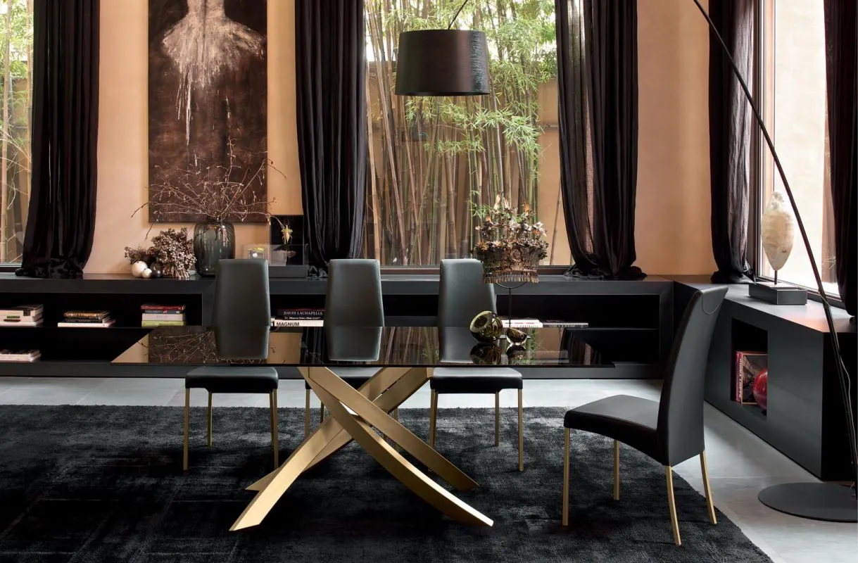 BONTEMPI table avec structure sable ARTISTICO 20.13 160x90 cm