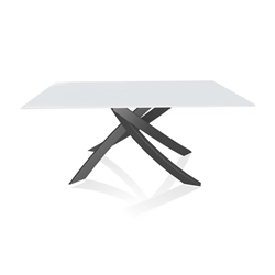 BONTEMPI table avec structure anthracite ARTISTICO 20.13 160x90 cm