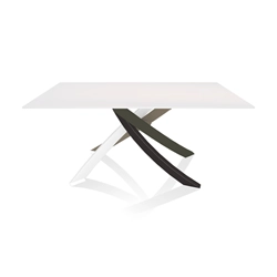 BONTEMPI table avec structure multicolor elegant ARTISTICO 20.13 160x90 cm