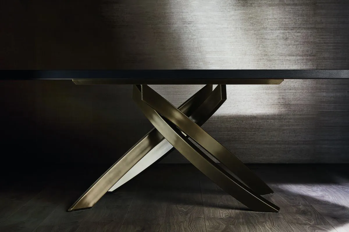 BONTEMPI table avec structure or ARTISTICO 20.13 160x90 cm