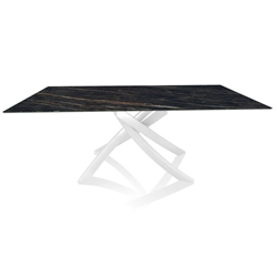 BONTEMPI table avec structure blanche ARTISTICO 52.45 200x100 cm
