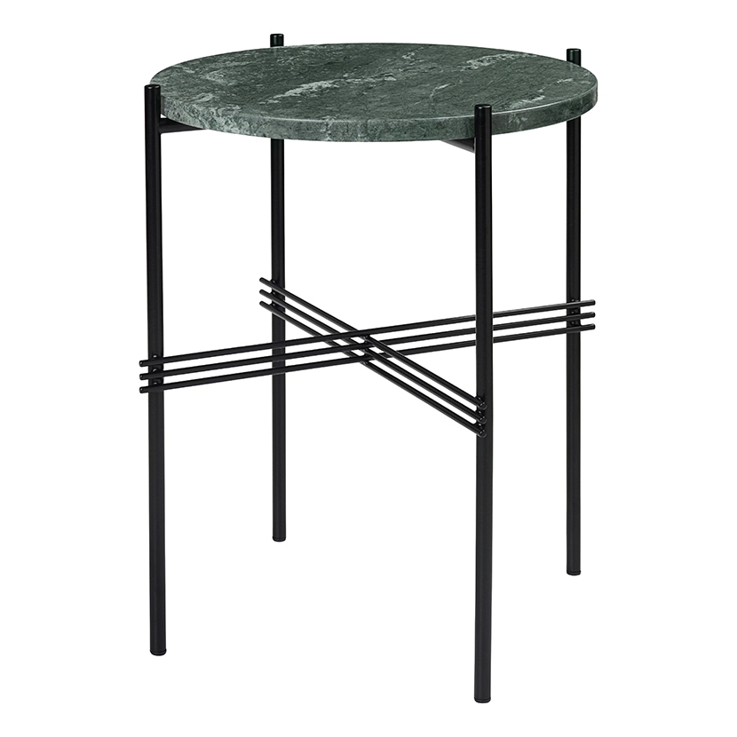 GUBI table basse ronde structure noire TS Ø 40 x 51 cm