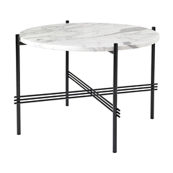 GUBI table basse ronde structure noire TS Ø 55 x 41 cm