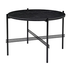GUBI table basse ronde structure noire TS Ø 55 x 41 cm