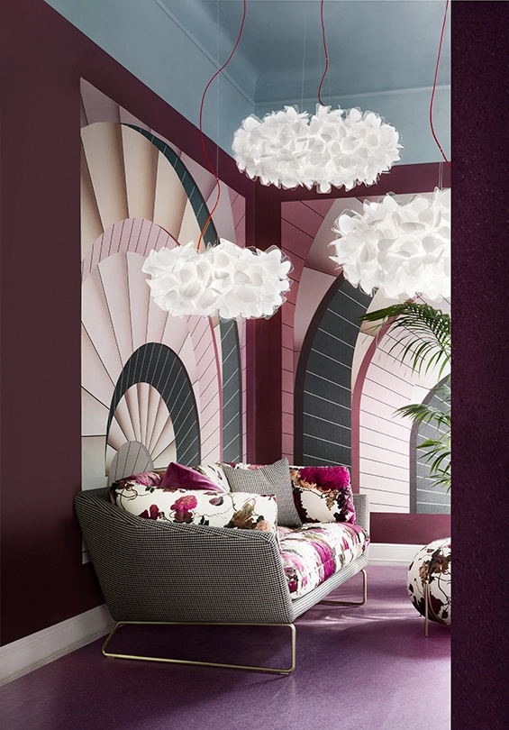 SLAMP lampe à suspension CLIZIA LARGE MAMA NON MAMA WHITE