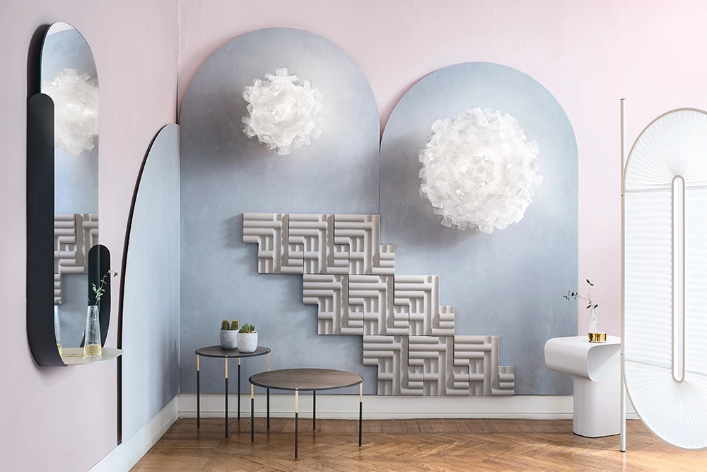 SLAMP lampe murale applique ou lampe de plafond plafonnier CLIZIA PIXEL