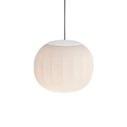LUCEPLAN lampe à suspension LITA structure blanche Ø 18 cm D92S18+D92/2