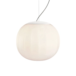 LUCEPLAN lampe à suspension LITA structure blanche Ø 30 cm D92S30+D92/3