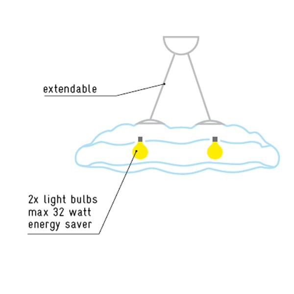 MYYOUR lampe à suspension pour extérieur NEFOS MEDIUM