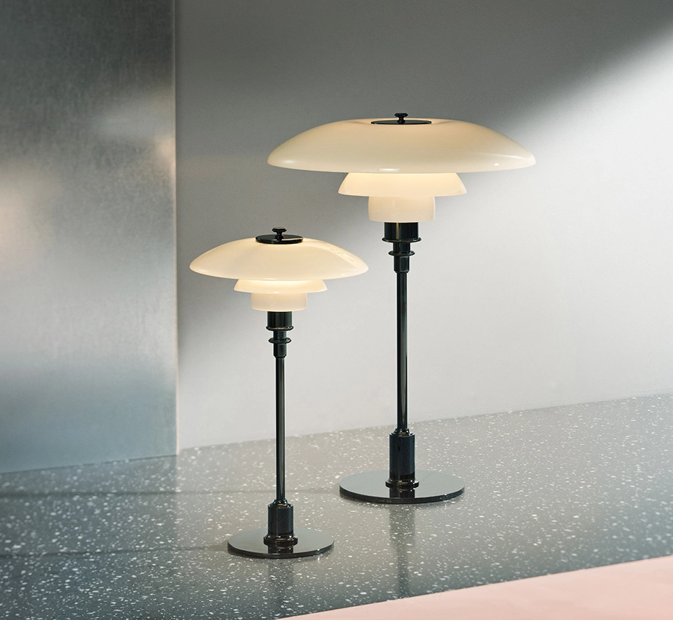 LOUIS POULSEN lampe de table PH 3 1/2 - 2 1/2 GLASS