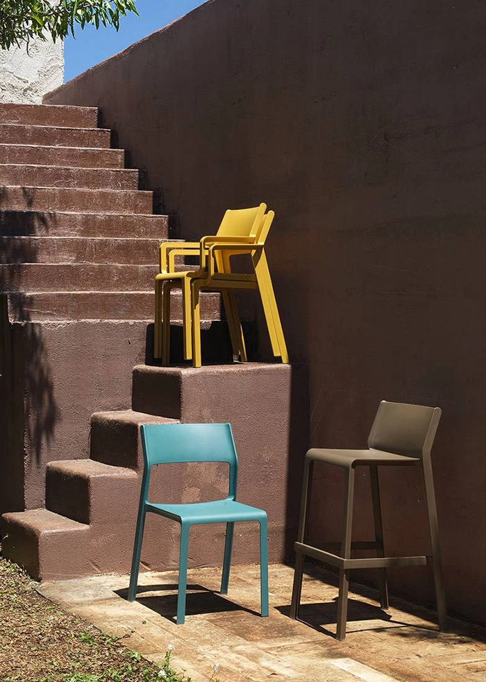 NARDI set de 4 chaises avec accoudoirs pour extérieur TRILL ARMCHAIR
