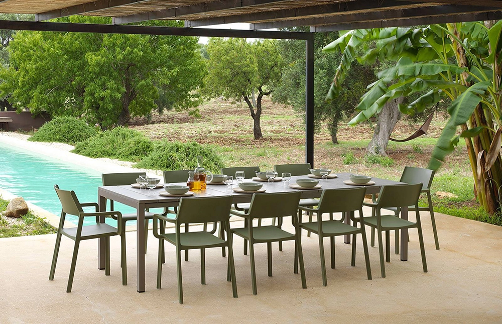 NARDI set de 4 chaises avec accoudoirs pour extérieur TRILL ARMCHAIR